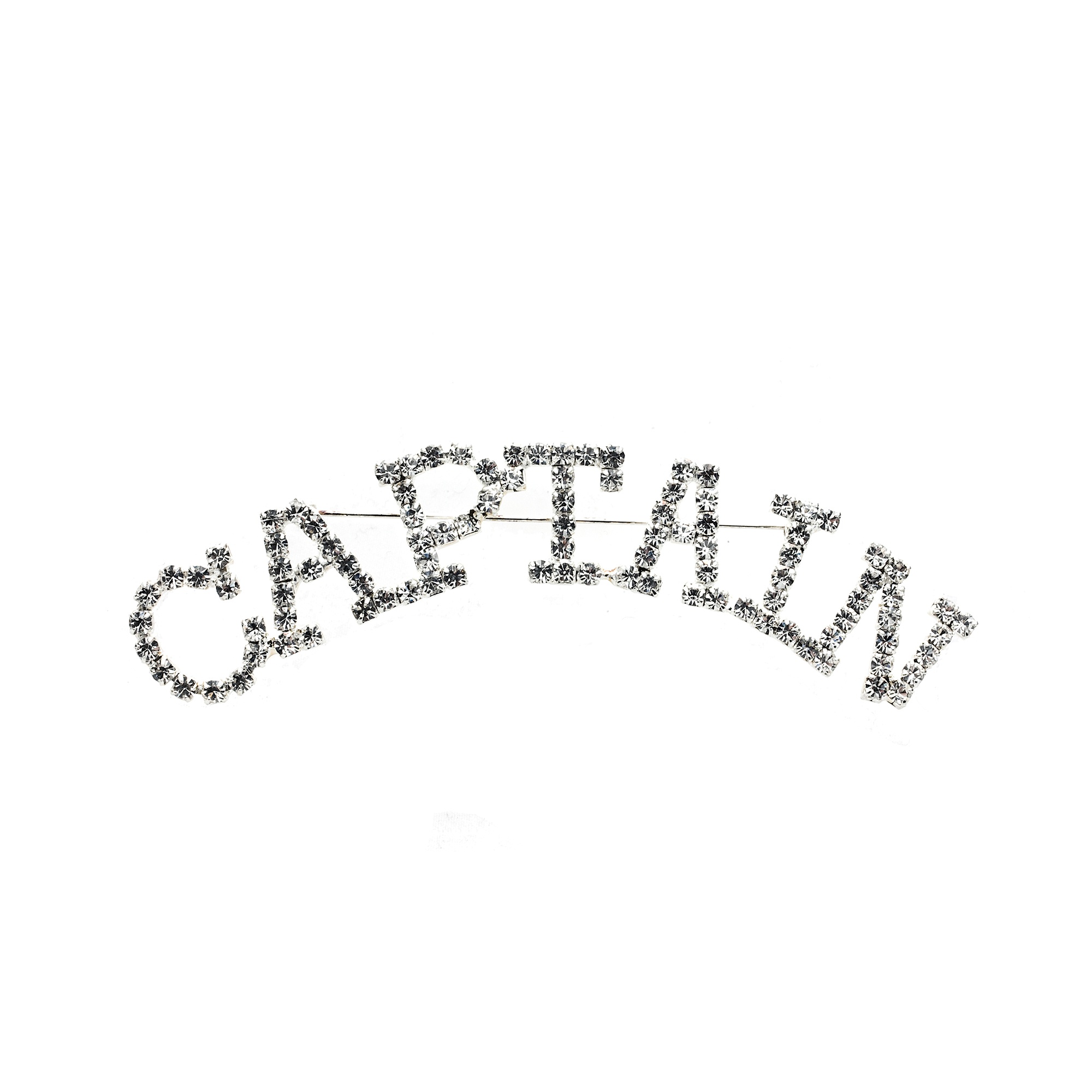 Rhinestone Word Pin – “Captain” – Sparkle Sensation
